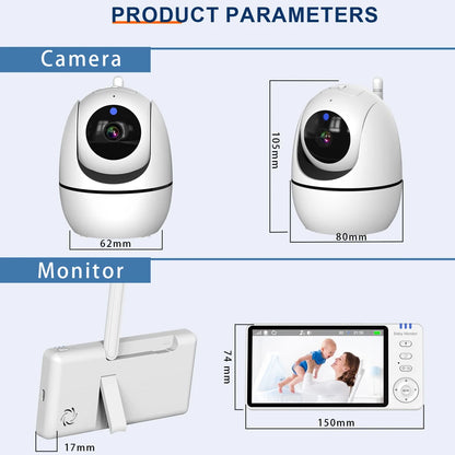 HappyMum™ Smart Baby Monitor with HD Video & Night Vision