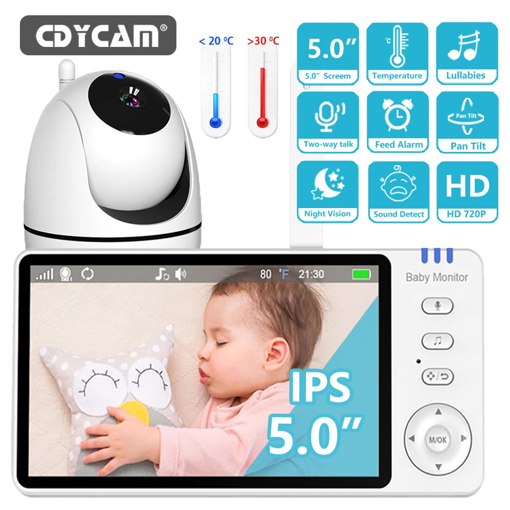 HappyMum™ Smart Baby Monitor with HD Video & Night Vision