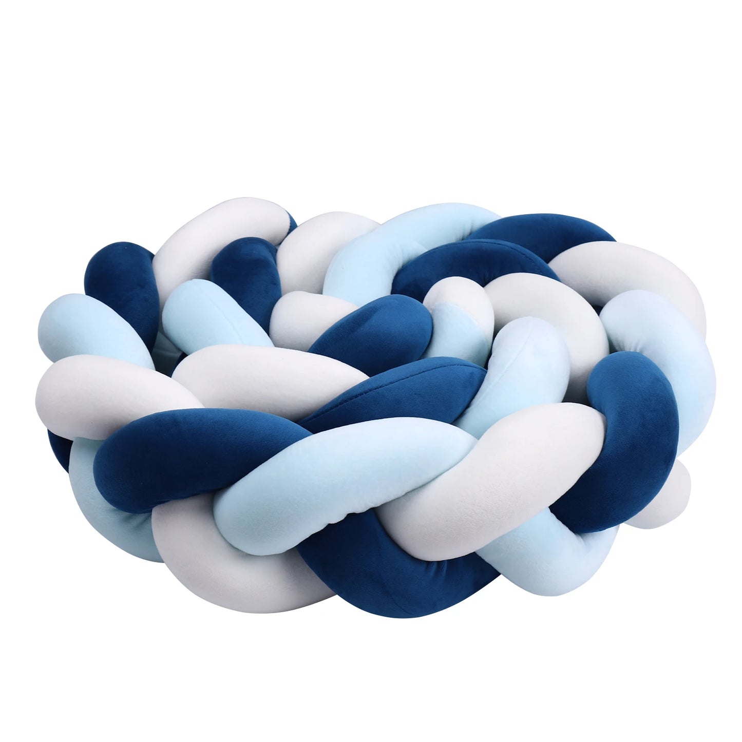 1M/2M/3M/4M Braid Baby Bed Bumper Infant Cradle Cot Protector Plush Pillow Cushion Crib Anti-collision Room Decor Bumper