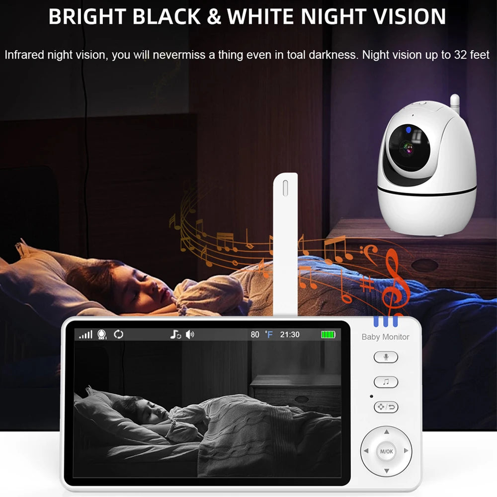 HappyMum™ Smart Baby Monitor with HD Video & Night Vision